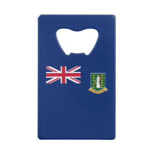 British Virgin Islands Flag Credit Card Bottle Opener