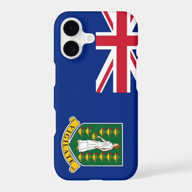British Virgin Islands flag Iphone Case (Back)