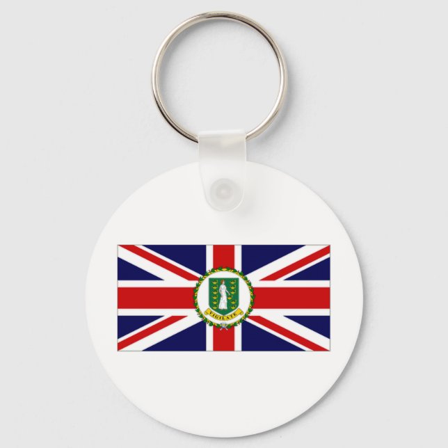 British Virgin Islands Flag Keychain (Front)