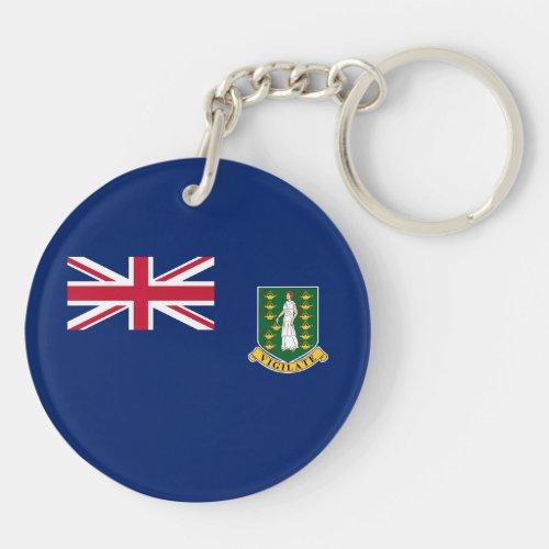 British Virgin Islands Flag Keychain
