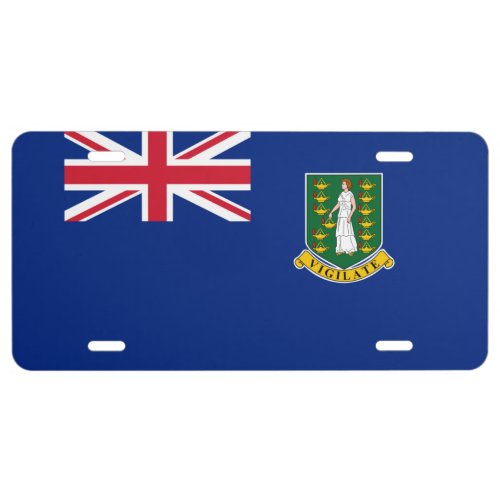 British Virgin Islands flag License Plate