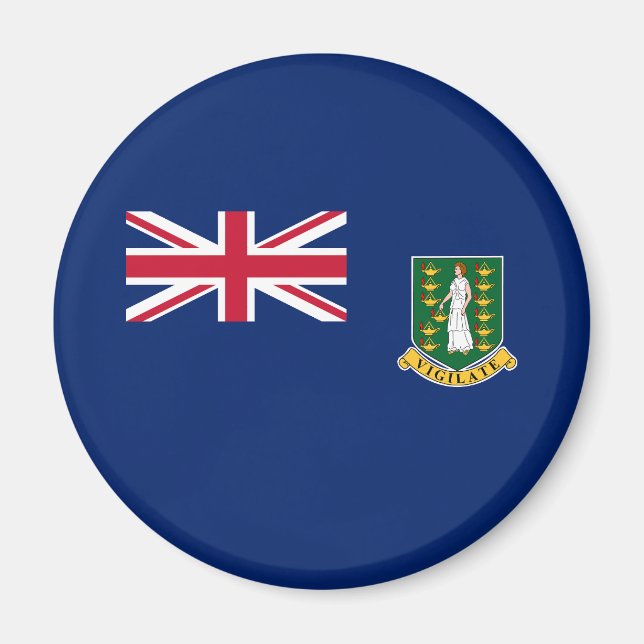 British Virgin Islands Flag Magnet (Front)
