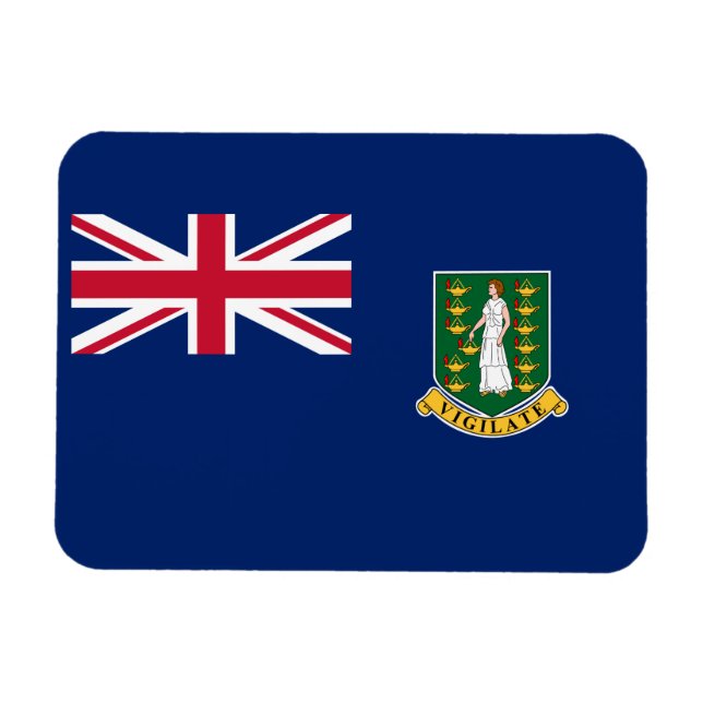 British Virgin Islands Flag Magnet (Horizontal)