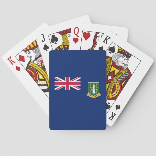 British Virgin Islands Flag Poker Cards (Back)