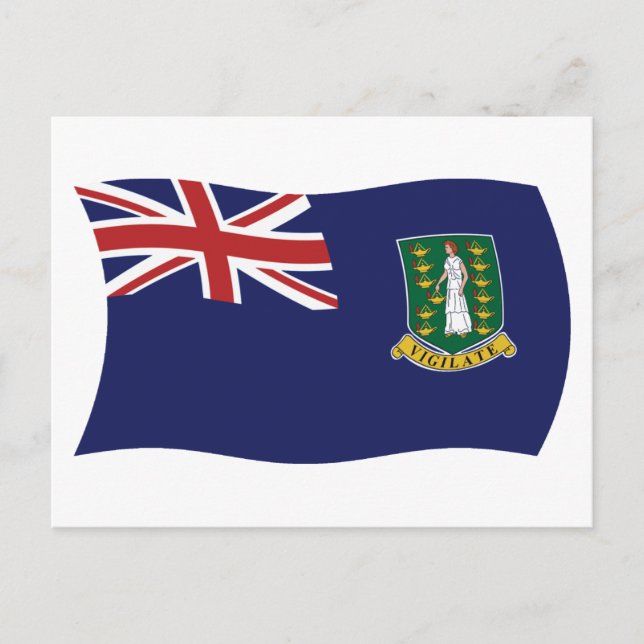 British Virgin Islands Flag Postcard (Front)