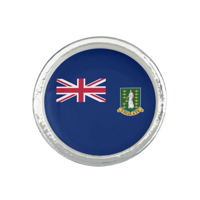 British Virgin Islands Flag Ring (Front)
