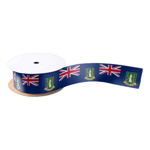 British Virgin Islands Flag Satin Ribbon
