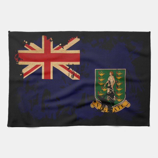 British Virgin Islands Flag Towel (Horizontal)