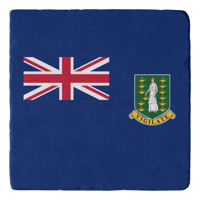 British Virgin Islands Flag Trivet (Front)