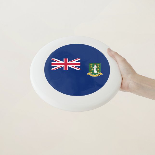 British Virgin Islands Flag Wham-O Frisbee (In Hand)