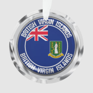 British Virgin Islands Round Emblem Ornament