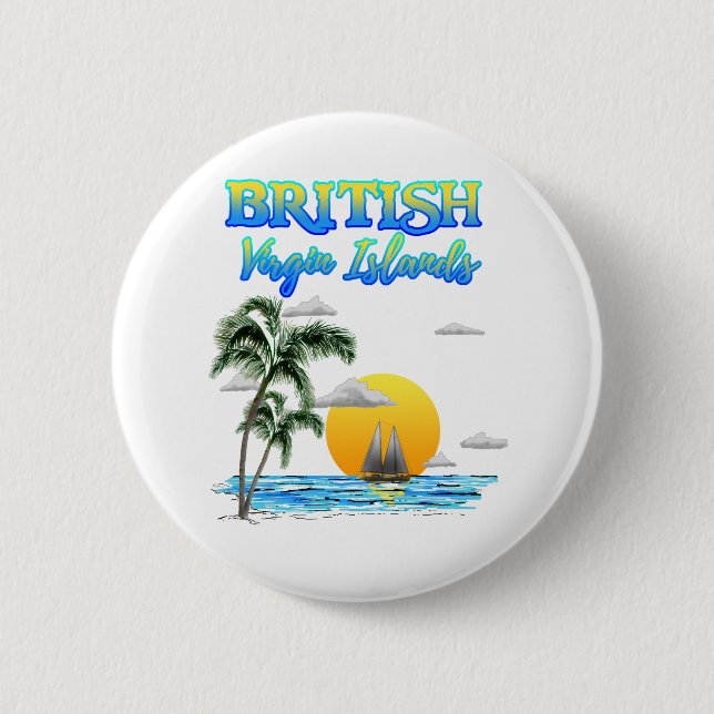British Virgin Islands Sailing Button (Front)