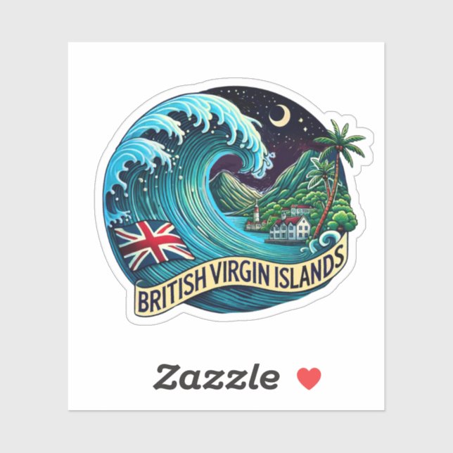 British Virgin Islands Sticker (Sheet)