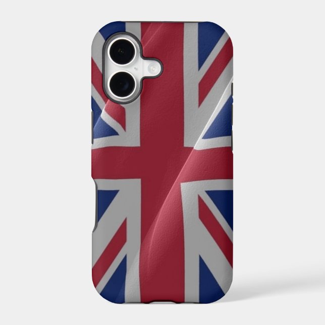 British waving flag - iphone case (Back)