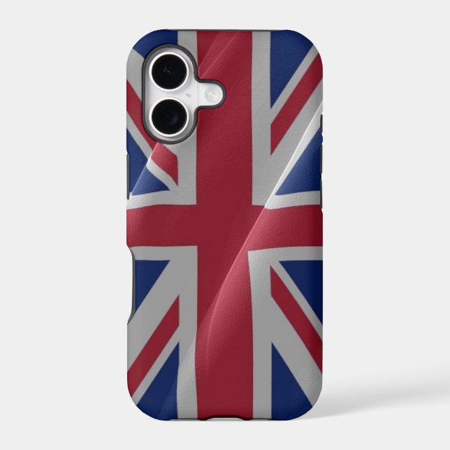 British waving flag - iphone case (Back)
