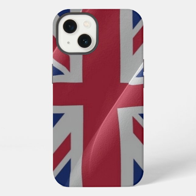 British waving flag - iphone case (Back)