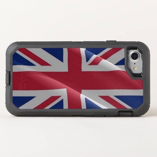 British waving flag - otterbox iPhone case (Back Horizontal)