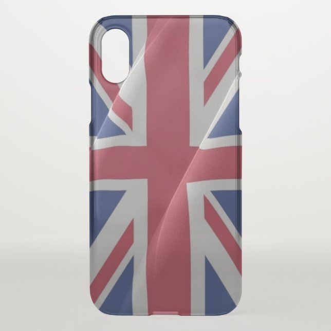British waving flag - uncommon iPhone case (Back)