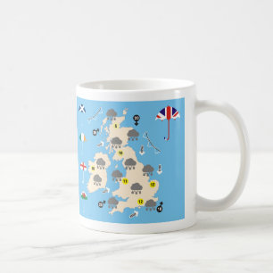 British Weather Forecast Map Coffee Mug