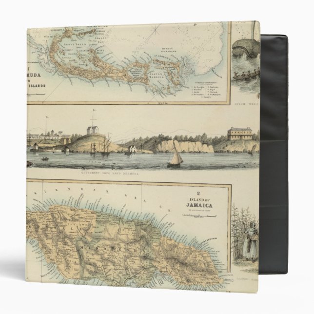 British West Indian Possessions 3 Ring Binder (Front/Inside)