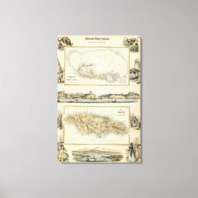 British West Indian Possessions Canvas Print (Front)