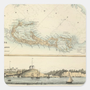 British West Indian Possessions Square Sticker