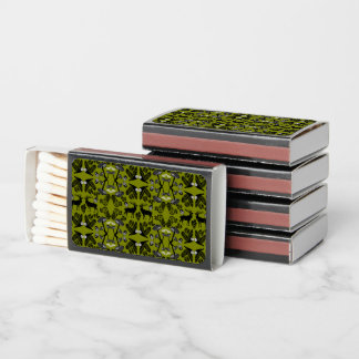 British Woodland Oak Leaf Nature Rustic Matchboxes