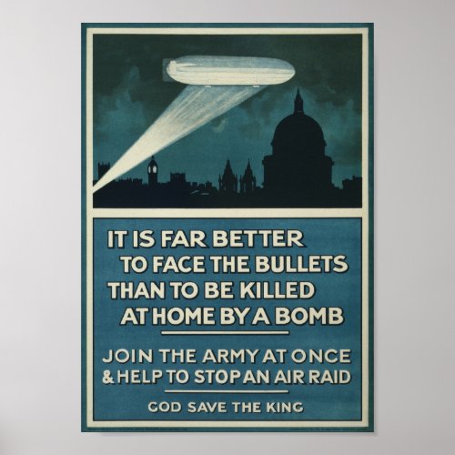 British  WW1 Recruitment  Poster