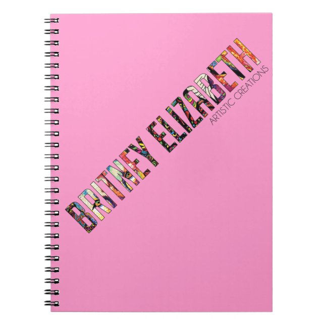 Britney Elizabeth Logo Notebook (Front)