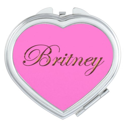 BRITNEY Name Branded Gift for Women Compact Mirror