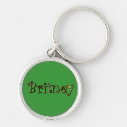 BRITNEY Name_Branded Gift Keychain or Zipper_pull