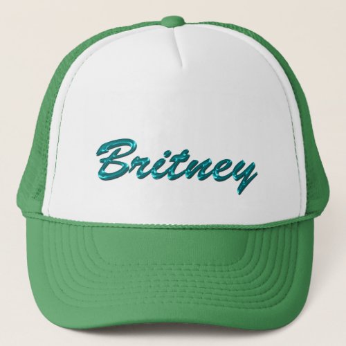 BRITNEY Name Branded Personalised Gift Hat