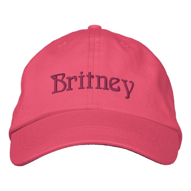 BRITNEY Name Designer Cap (Front)