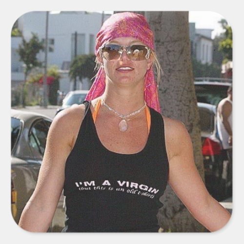 Britney Spears _ I am a virgin Sticker