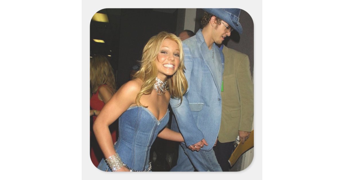 Britney Spears & Justin Timberlake Sticker | Zazzle