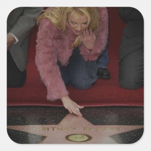 Britney Spears _ Walk of Fame Square Sticker