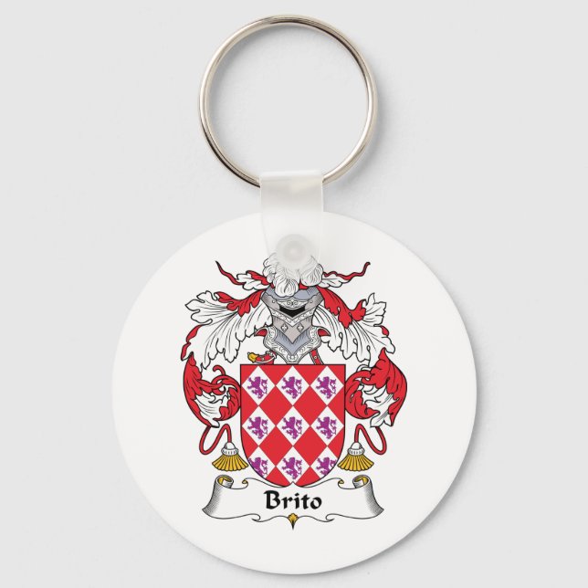 Brito Family Crest Keychain (Front)