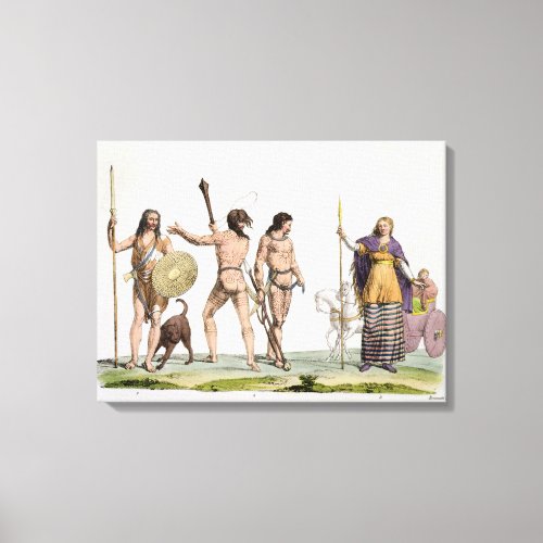 Britons Caledonians and Queen Boadicea plate 4 Canvas Print