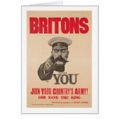 Britons Lord Kitchener Wants You WWI Propaganda (Front)