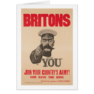 Britons Lord Kitchener Wants You WWI Propaganda Cards