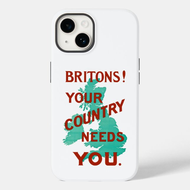 Britons! Your Country Needs YOU Case-Mate iPhone C Case-Mate iPhone Case (Back)