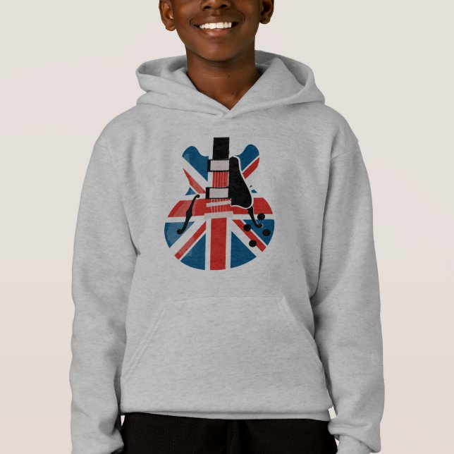 Britpop Guitar Hoodie (Front)