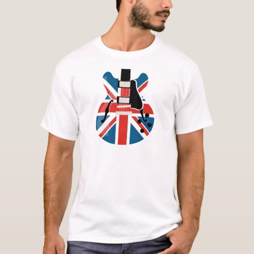Britpop Guitar T_Shirt