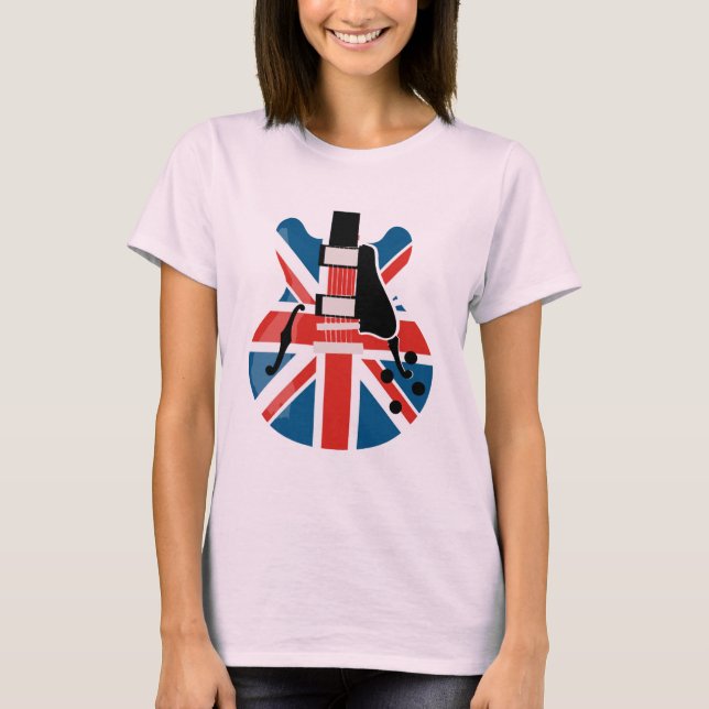 Britpop Guitar T-Shirt (Front)