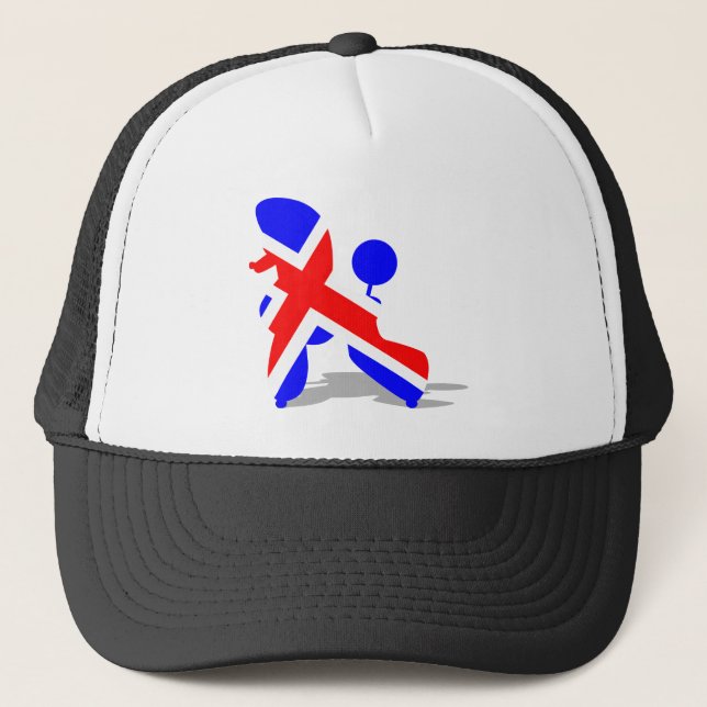 Britt poodle trucker hat (Front)