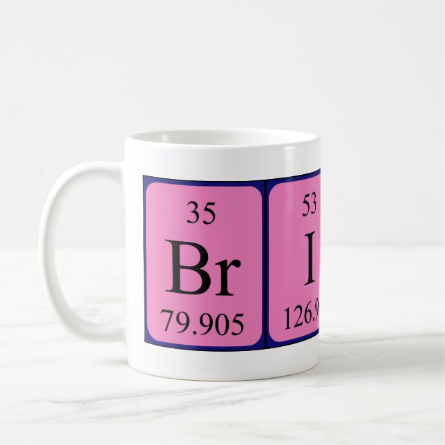 Britta periodic table name mug (Left)