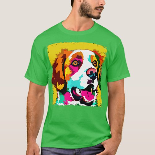 Brittany Art Dog Lover Gifts 3 T_Shirt