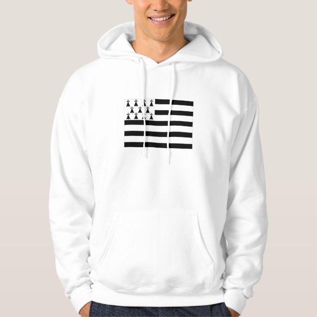 brittany Bretagne france region flag Hoodie (Front)