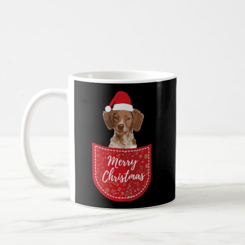Brittany Christmas Dog In Your Pocket Coffee Mug