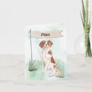 Brittany Congratulations on New Dog Note Card